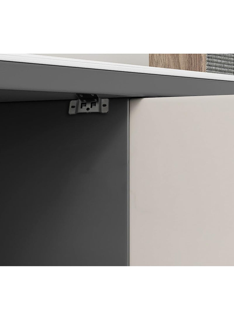 8 Pack Quick Fitting Furniture Joint Bracket, Duty Corner Brace Joint Right Angle Bracket, Stainless Steel Furniture Corner Connectors with Screws for Drawers, Cabinets, Tables, and Chairs - Image 2