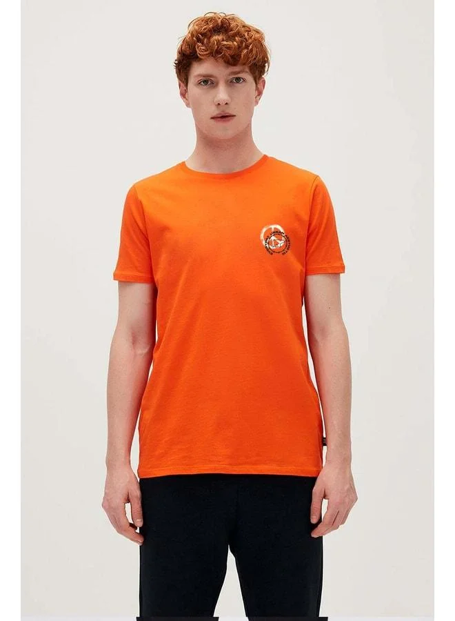 Bad Bear Everyday Urban Orange Men's Printed T‑shirt.