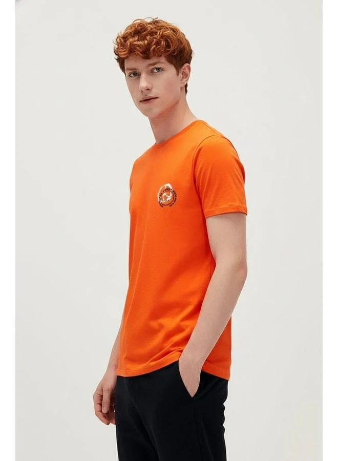 Bad Bear Everyday Urban Orange Men's Printed T‑shirt.