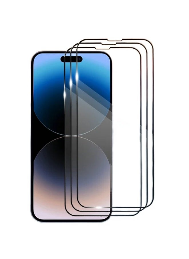 Raxoom iPhone Tempered Glass 3 Pack Clear Screen Protector Set For iPhone 14 Pro 6.1 Inch Anti-Spy Tempered-Glass, Scratch Resistant iPhone Glass Full-Coverage Glass (Clear, iPhone 14 Pro) - Image 1