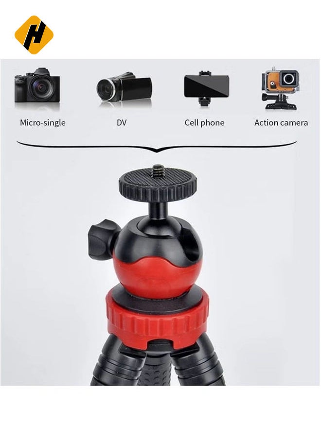HuHa Flexible Tripod，12 Inch Phone Tripod for iPhone and Android Phone, Action Camera Tripod for GoPro Canon Nikon DSLR  - Image 2