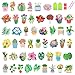 xackcme 48 Pcs Diamond Art Painting Sticker Kits for Kids Flower Diamond Gem Stickers Kit 5D Plants Gem Art Stickers Mosaic for Kids Gift for Boys Girls 481012 Years Old - Image 3