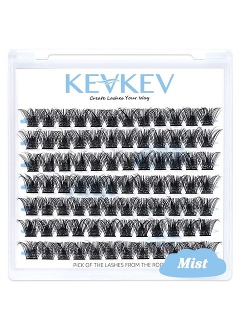 Lash Clusters 84 Pcs Cluster Lashes Eyelash Clusters DIY Cluster Eyelash Extensions Individual Lashes Soft and Comfortable (Mist,C-10mm)