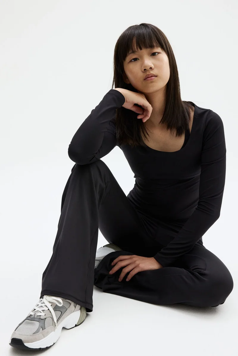 H&M Flared sports leggings with DryMove™