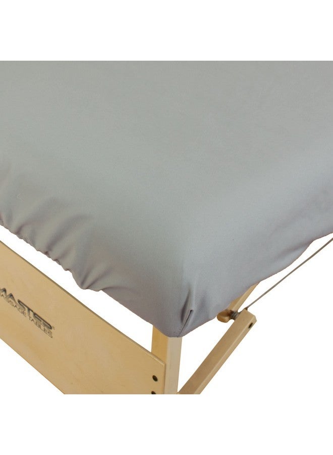 Body Linen Tranquility Microfiber Massage Sheet Sets Lightweight, Long-Lasting Microfiber Massage Table Sheet Set - Stain-Resistant, Soft And No Pilling - 1 Pack, Mirage Gray - Image 4