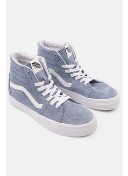 Women Sk8-Hi Lace Up Close Toe Sports Shoes, Slate Blue