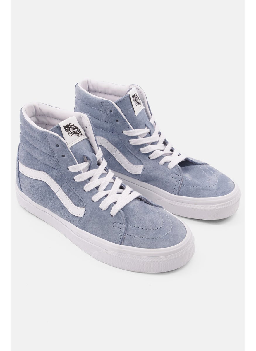 VANS - Women Sk8-Hi Lace Up Close Toe Sports Shoes, Slate Blue - Image 1