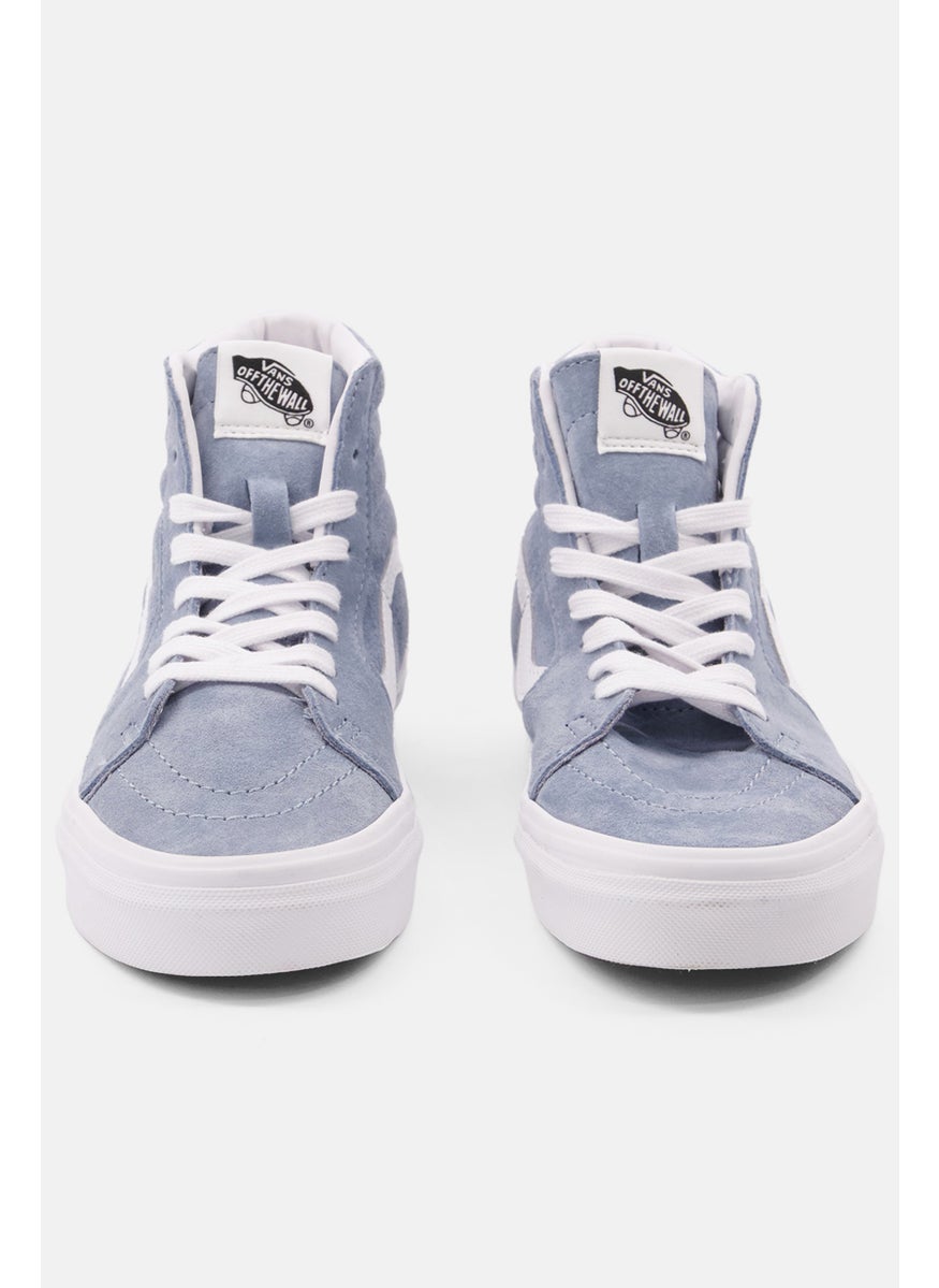VANS - Women Sk8-Hi Lace Up Close Toe Sports Shoes, Slate Blue - Image 1
