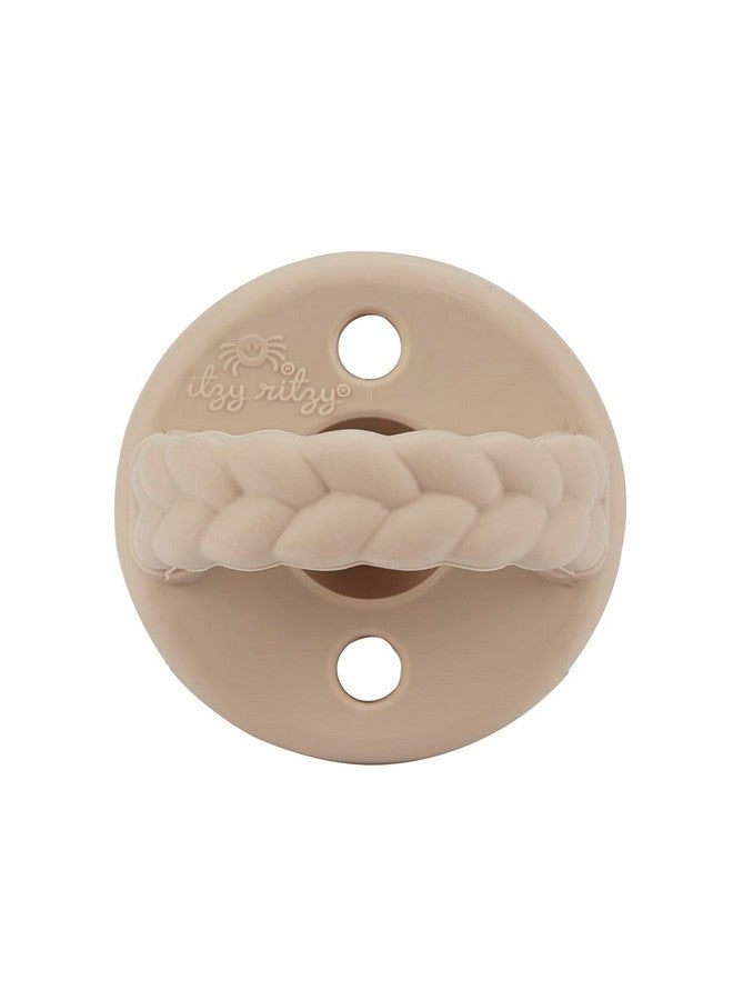 Itzy Ritzy لهايات سيليكون من إيتزي ريتزي للأعمار من 6-18 شهرًا - تتميز لهايات إيتزي بمقبض قابل للطي وفتحتين للهواء لزيادة الأمان؛ مجموعة من 2 في نكهة الخبز المحمص وكريمة الزبدة، للأعمار من 6-18 شهرًا - Image 5