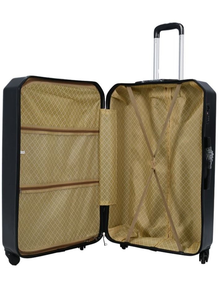 MORANO Luggage Set 5 Pieces With spinner wheels Size 30/28/24/20/14 Inch Black - Image 5
