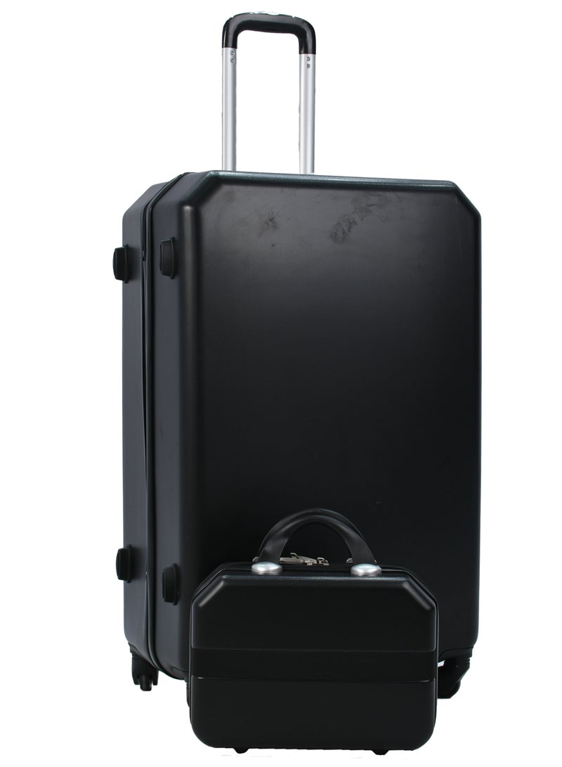 MORANO Luggage Set 5 Pieces With spinner wheels Size 30/28/24/20/14 Inch Black - Image 4