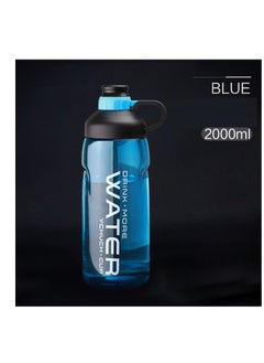 Outdoor Large Capacity Water Bottle Blue 2000ml