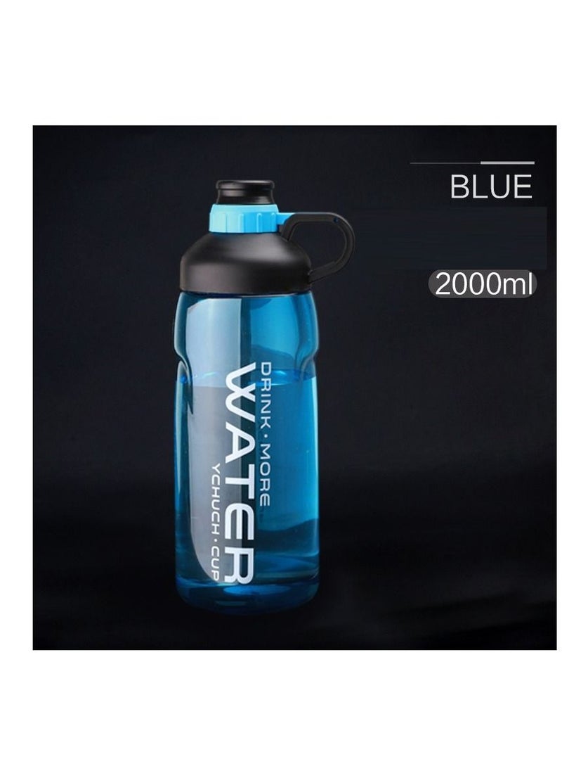Y&D - Outdoor Large Capacity Water Bottle Blue 2000ml - Image 1