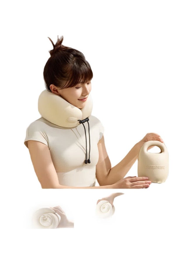 Everythink U-Shaped Neck Pillow, Portable Travel Neck Pillow, Airplane Neck Pillow, Neck Support Pillow For Long-Distance Travel, Office Use, Nap, U-Shaped Neck Pillow - Image 1