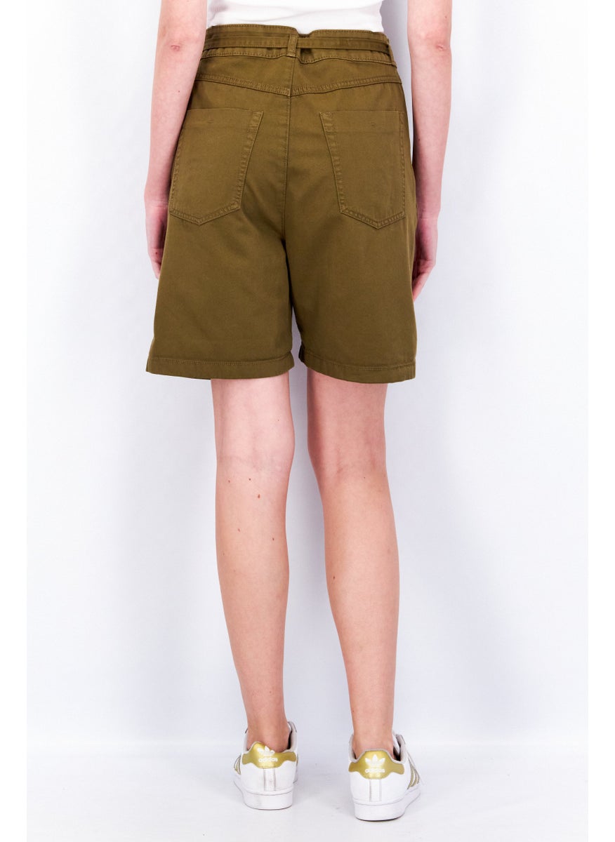 Women Solid Tie Loop Basic Shorts, Olive - pzsku/ZCD47C393A55A2A4DC8DEZ/45/_/1724351198/f1bc2ce8-b9ae-48ef-9caf-0f00c8f07d3e