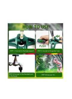 Generic Upgraded 8m Portable Standing Misting System for Cooling Kids Water Mist Playing Outdoor Garden Watering Stand Fan Spray Mister Cooler for Tanning Pool BBQ Party  - Image 5