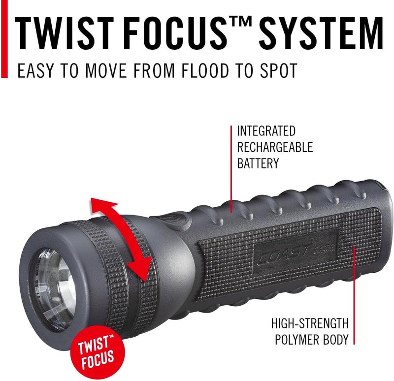 Coast GX40R 3000 Lumen Waterproof Rechargeable LED Flashlight - Image 5