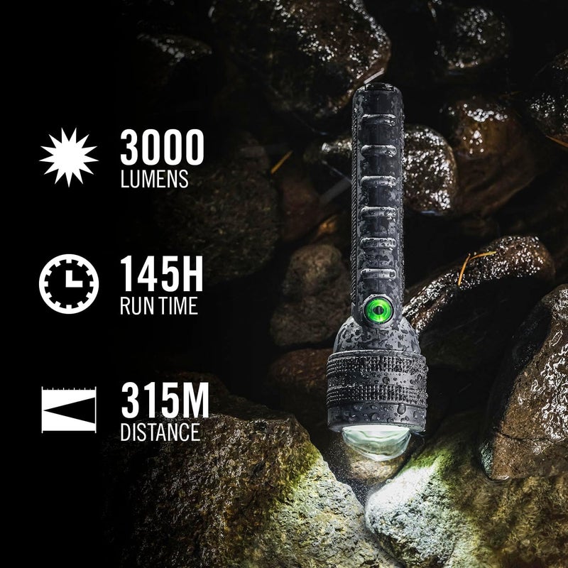 Coast GX40R 3000 Lumen Waterproof Rechargeable LED Flashlight - Image 2
