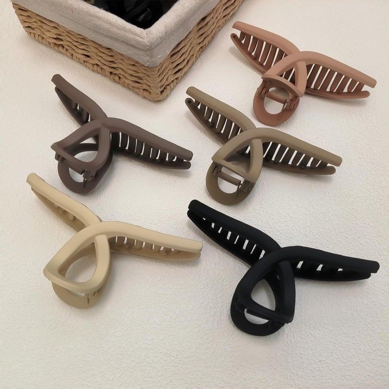 Nalodu 5 Inch Hair Claw Clips Extra Large No Slip Big Matte Clip for Curly Long Thick Hair Women, 5 Pack - Image 5