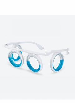 Anti- Motion Sickness Glasses, Raised Airsick Sickness Seasickness Glasses for Sport Travel Gaming, Ultra-Light Portable Nausea Relief Glasses, No Lens Liquid Glasses for Adults or Kids