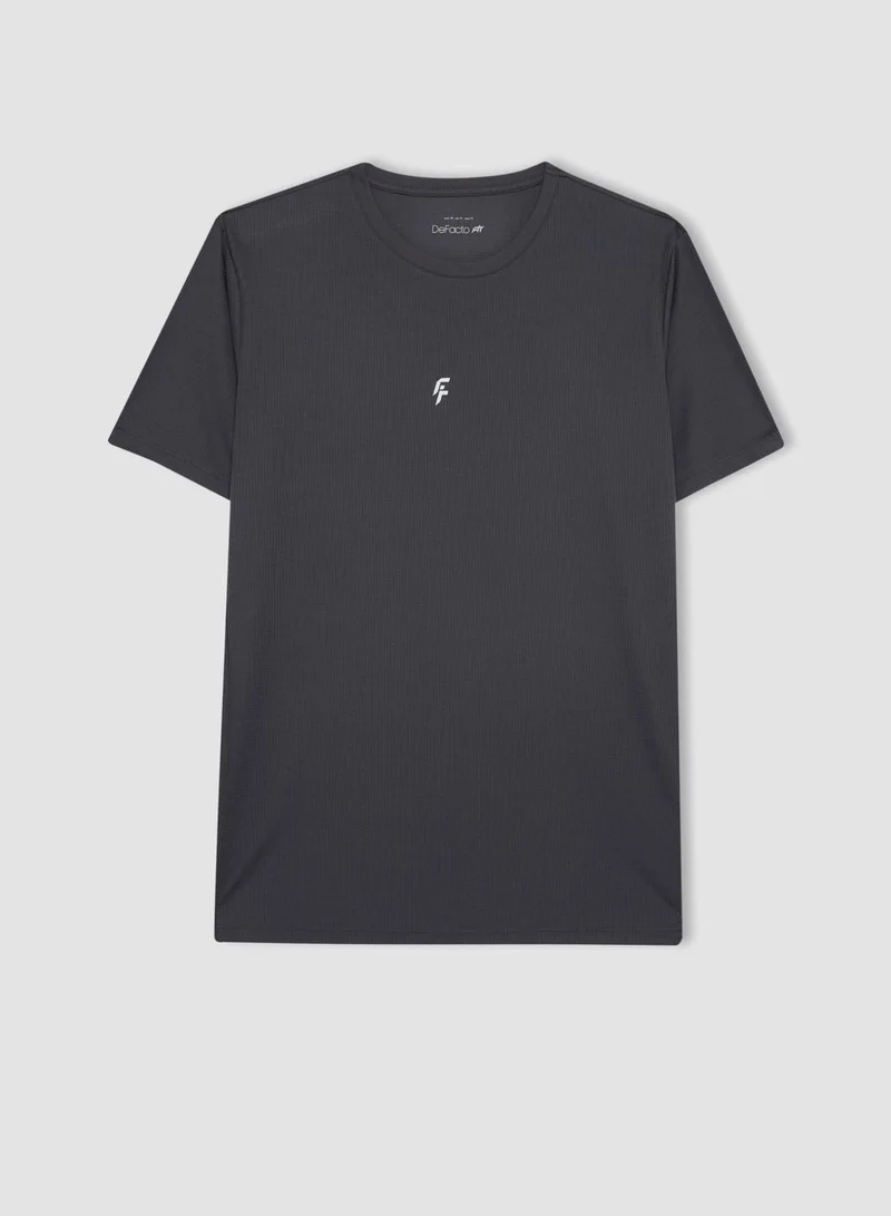 DeFacto Defactofit Slim Fit Crew Neck Printed T-Shirt