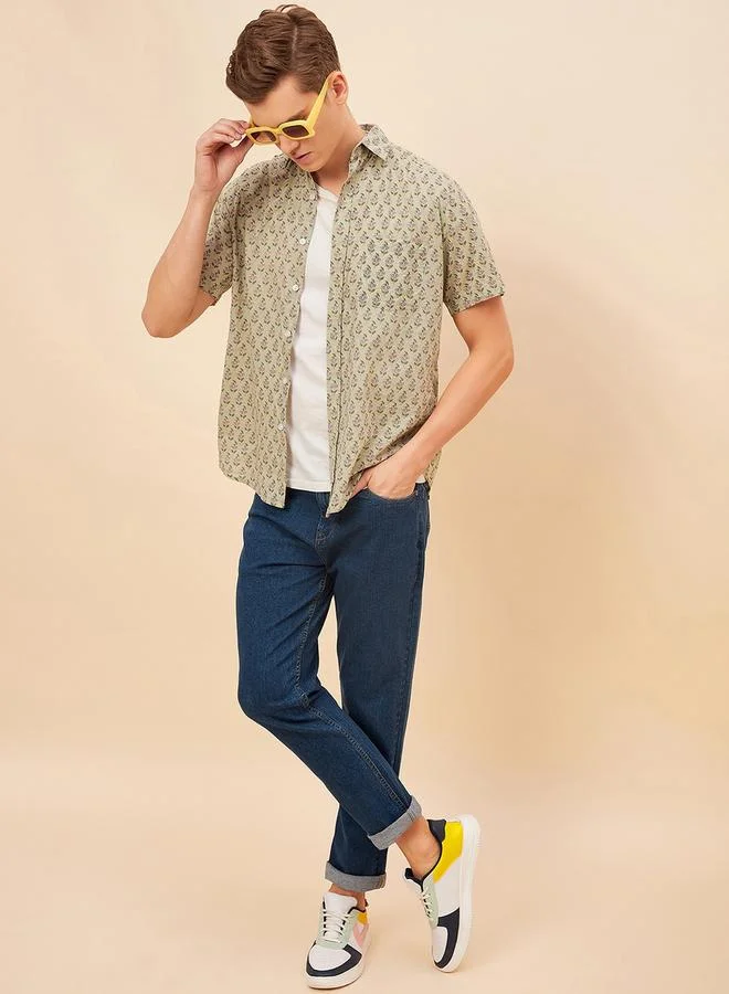 HIGH STAR HIGH STAR Mid Rise Plain Regular Fit Jeans