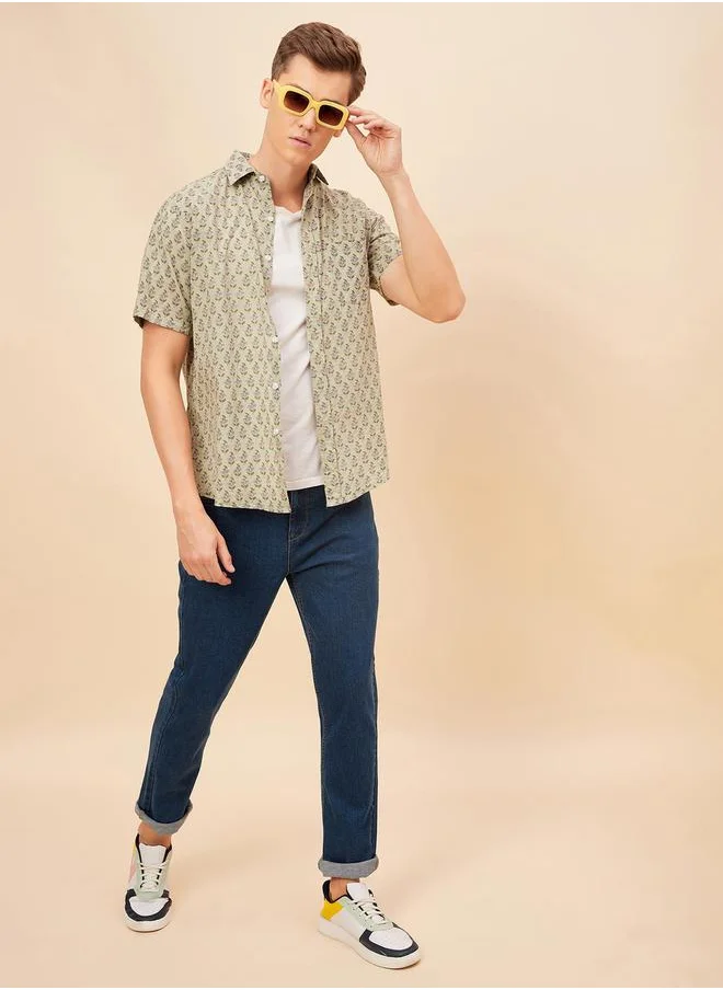هاي ستار Mid Rise Plain Regular Fit Jeans by Styli