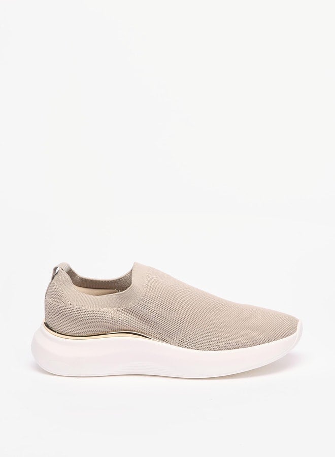 Flora Bella By Shoexpress Textured Slip-On Low Ankle Sneakers  - Image 3