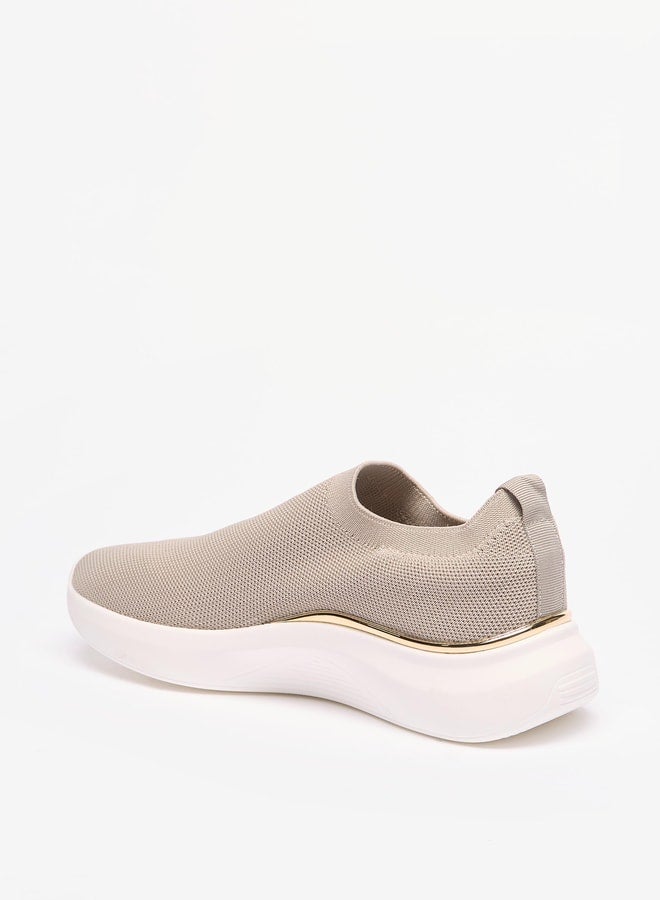 Flora Bella By Shoexpress Textured Slip-On Low Ankle Sneakers  - Image 2