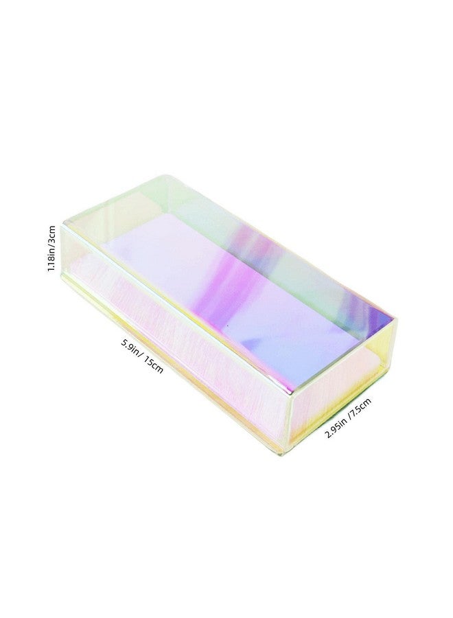 LIXIMMAZN Eyelash Grafting Pallet With Cover Dust Proof Acrylic Lash Tile Holder Dazzling Eyelash Extensions Storage Gasket Pads For Salon Beauty Artist (Dazzling S) - Image 3