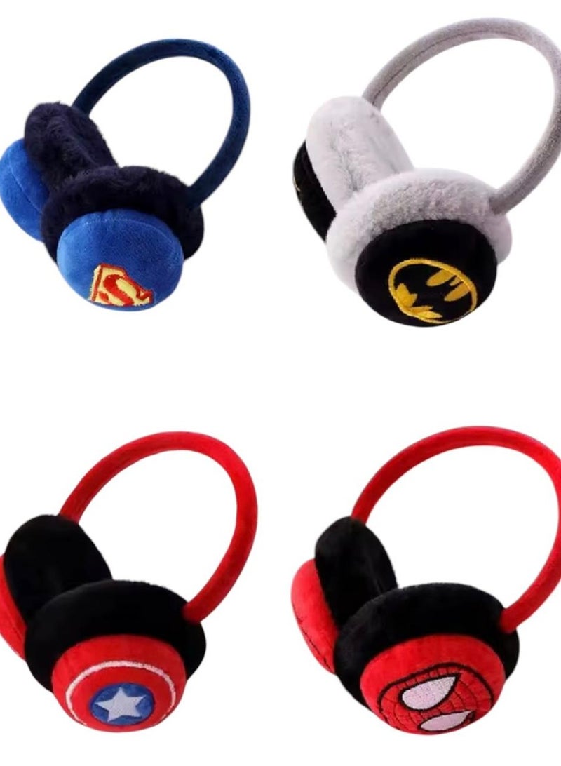 أغطية أذن شتوية للاولاد من الفرو الصناعي قابلة للطي في الهواء الطلق لتدفئة الأذن عصابة رأس منفوشة - Image 1