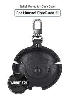huanmate Huawei FreeBuds 6i Shockproof Protection Case Cover - Black - Lightweight, Stylish Design, Accurate Cut-outs - Easy to Install & Remove - Durable Shield for Your Huawei FreeBuds 6i  - Image 1