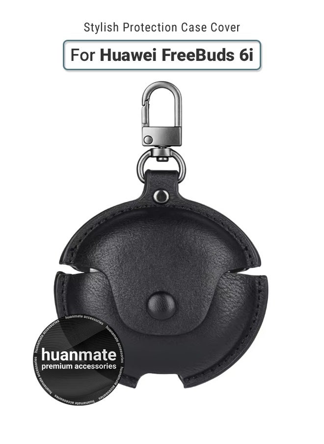 huanmate Huawei FreeBuds 6i Shockproof Protection Case Cover - Black - Lightweight, Stylish Design, Accurate Cut-outs - Easy to Install & Remove - Durable Shield for Your Huawei FreeBuds 6i  - Image 1