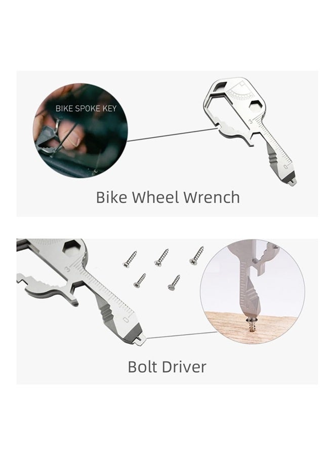 24-in-1 Multi-Tool Key - Portable Outdoor EDC Tool with Screwdriver, Wrench, Bottle Opener, and Keychain Attachment  - Image 4