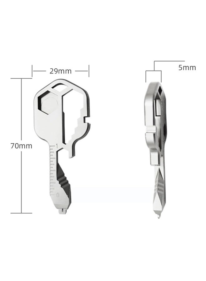 24-in-1 Multi-Tool Key - Portable Outdoor EDC Tool with Screwdriver, Wrench, Bottle Opener, and Keychain Attachment  - Image 2