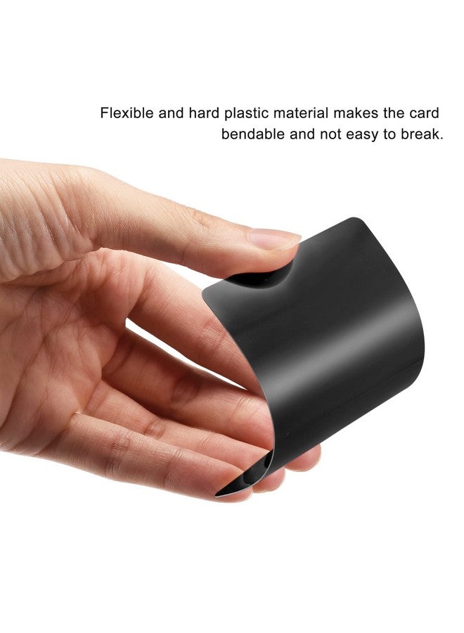 MECCANIXITY Blank Pvc Cards Black Plastic Card 14Mil For Id Badge Printer Graphic Quality Pack Of 50 - Image 4