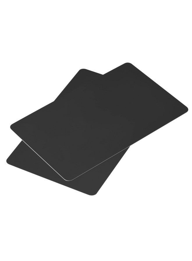 MECCANIXITY Blank Pvc Cards Black Plastic Card 14Mil For Id Badge Printer Graphic Quality Pack Of 50 - Image 1
