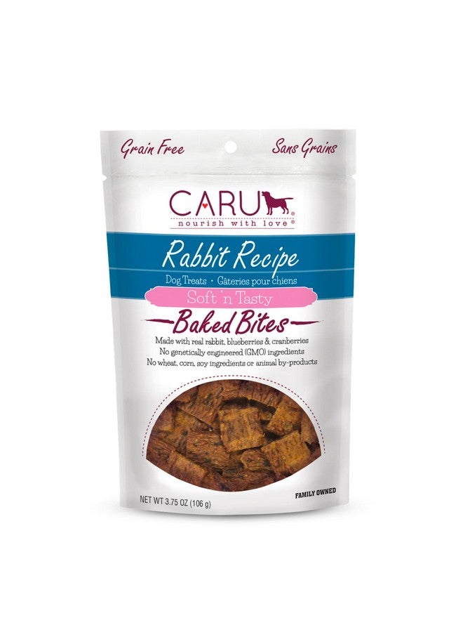 CARU Soft 'N Tasty Baked Bites  Rabbit Bites Dog Treats  Flavorful Training Treats  3.75 Oz - Image 1