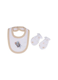 Babies Basic 5 Piece Unisex 100% Cotton Gift Set Include Bib, Romper, Mittens, Cap And Sleepsuit/Jumpsuit  - Image 5
