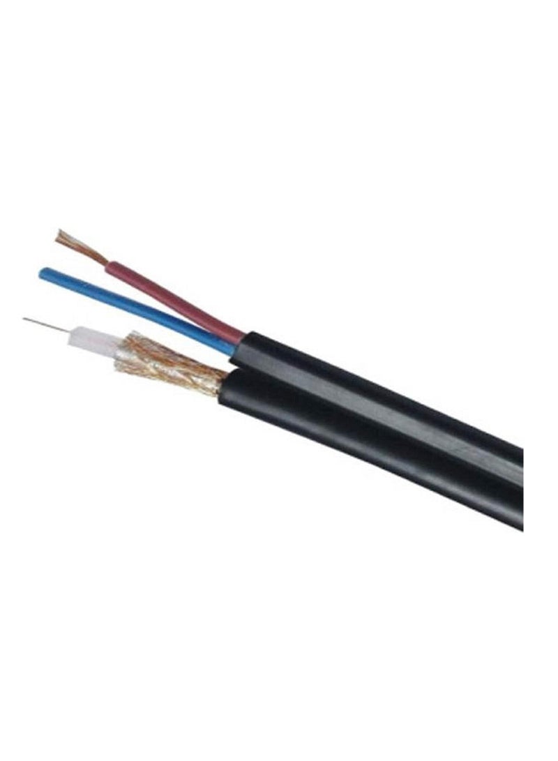 Power and Data Camera RG59 Cable, 50 m Black - Image 2