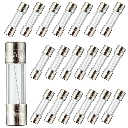 BOJACK 5x20mm 2A 2amp 250V 0.2 x 0.78 Inch F2AL250V Fast-Blow Glass Fuses (Pack of 20) - Image 5