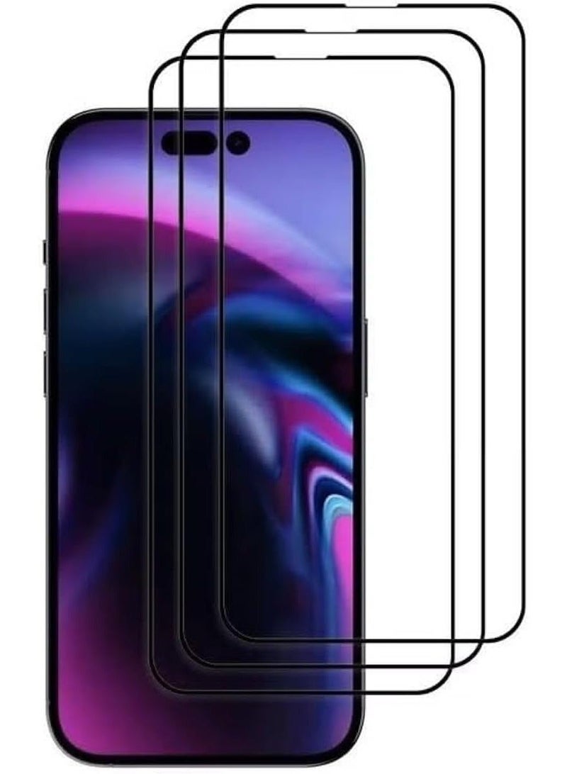 Raxoom [3 Pack] Designed for iphone 15 Pro Max Screen Protector Tempered Glass, Friendly Ultra Resistant - Image 1