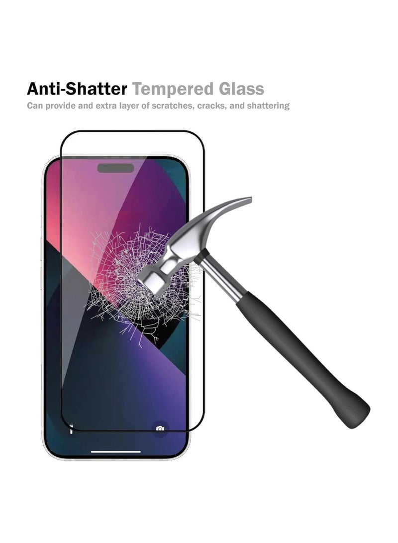 Raxoom [3 Pack] Designed for iphone 15 Pro Max Screen Protector Tempered Glass, Friendly Ultra Resistant - Image 5