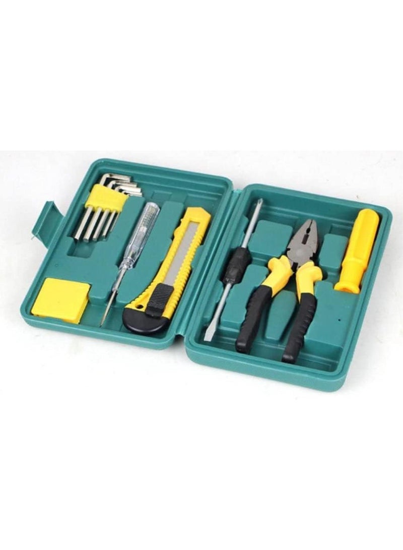GGOOT Hardware Repair Toolbox Multi-function Car Kit Metal Screwdriver Set Home Repair Kit Seven-piece Set Portable Plastic Storage Box - Image 1