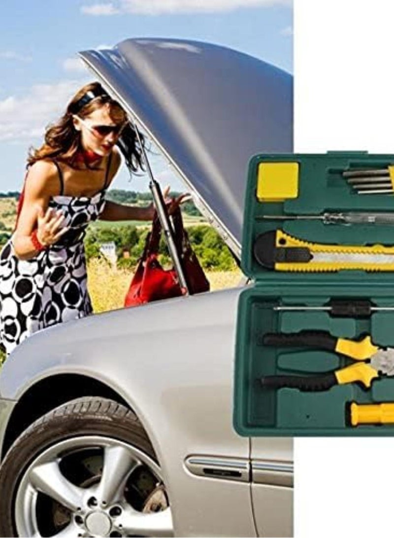 GGOOT Hardware Repair Toolbox Multi-function Car Kit Metal Screwdriver Set Home Repair Kit Seven-piece Set Portable Plastic Storage Box - Image 4