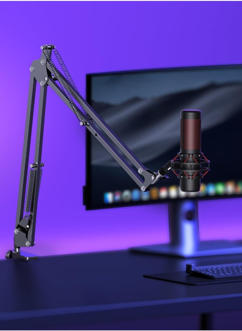 InnoGear - InnoGear Boom Arm Microphone Mic Stand for Blue Yeti HyperX QuadCast SoloCast Snowball Fifine Shure SM7B and other Mic, Medium - Image 1