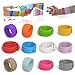 CEMECER Fidget Toys for Kids 12 Pack Textured Silicone Sensory Slap Bracelets Sensory Stress Fidget Toys for Anxiety Autism ADHD Adults Office Desk Travel Airplane Classroom12 Colors - Image 2