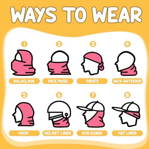 Sukeen Kids Winter Balaclava Ski Mask for Girls Boys Breathable Face Mask Warmer Face Cover with Neck Gaiters for Outdoor Black - Image 5