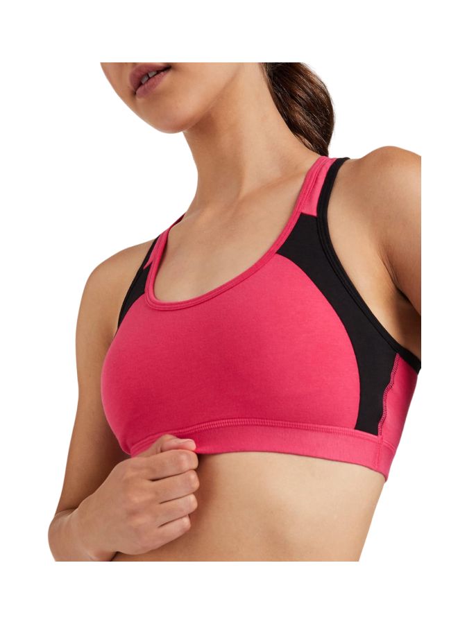 JOCKEY Jockey 1380 Women Wire free Padded Super Combed Cotton Elastane Stretch Printed Full Coverage Racer Back Styling Active Bra with Stay Fresh and Moisture Move Treatment  - Image 4