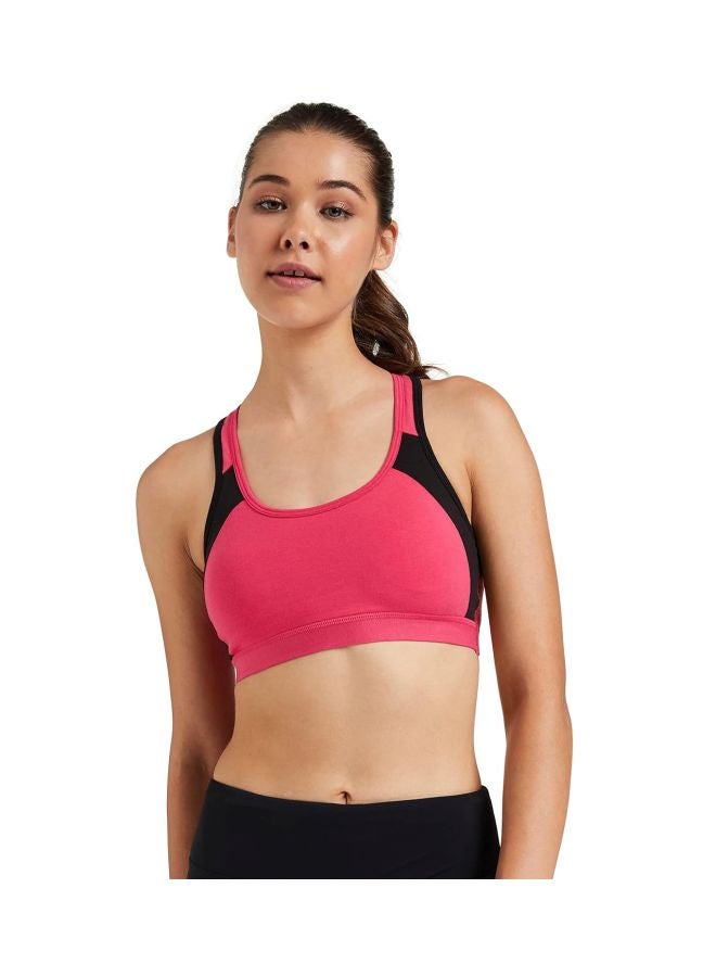 JOCKEY Jockey 1380 Women Wire free Padded Super Combed Cotton Elastane Stretch Printed Full Coverage Racer Back Styling Active Bra with Stay Fresh and Moisture Move Treatment  - Image 1